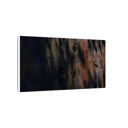 Rust Patina Shadow Zen Canvas Art | Luxurious Dark Japandi Art