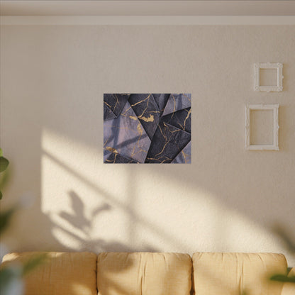Seijaku Paper Fold Canvas Art - Kintsugi Gold Vein