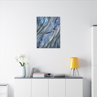Moonlight Silk Drape Canvas Art - Japandi Mono No Aware