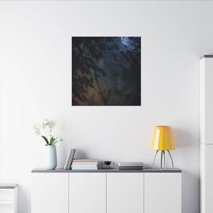 Kanso Shadow Play Canvas Art - Dark Japandi Shadow Zen