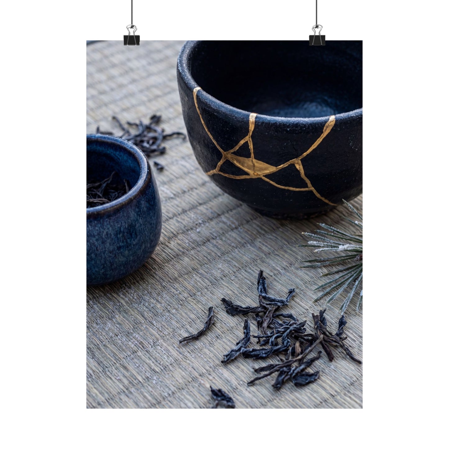 Philosophical Tea Ceremony Wall Art Print - Gold Vein Kintsugi