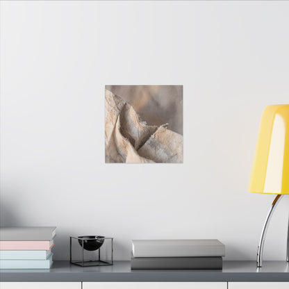 Japandi Paper Fold in Candlelight | Watercolor Canvas Art