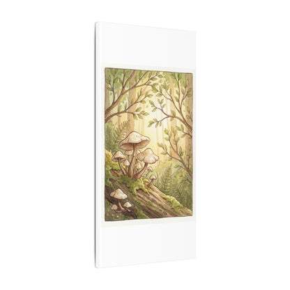 Spring Wild Mushrooms Mushroom Illustration Canvas Art | Cozy Decor