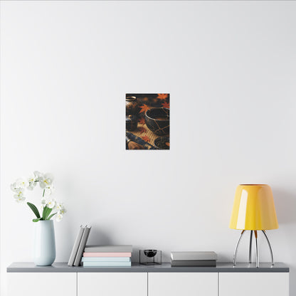 Seijaku Tea Ceremony Canvas Art - Kintsugi Gold Repair