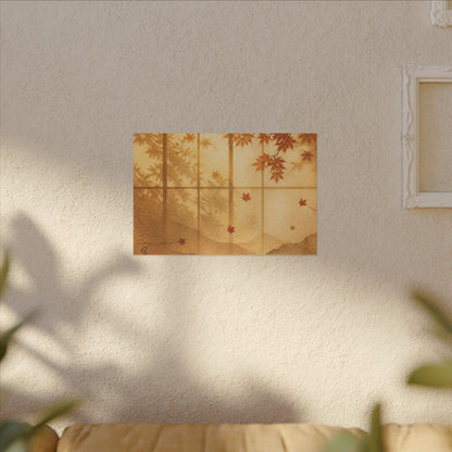 Shoji Screen Texture Canvas Art | Earthy Japandi Art