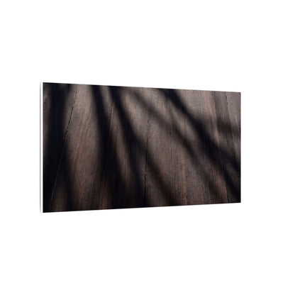 Dark Japandi Shadow Play in Dawn | Moody Minimal Canvas Art