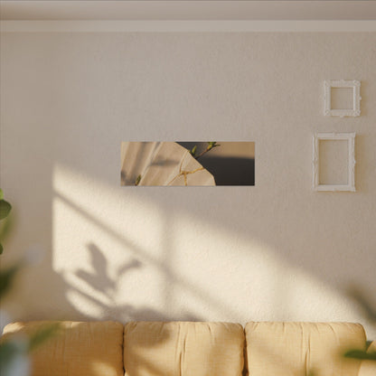 Paper Fold Gold Vein Canvas Art | Healing Kintsugi Art