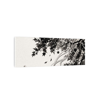Serene Incense Smoke Canvas Art - Ukiyo E Inspired Zen