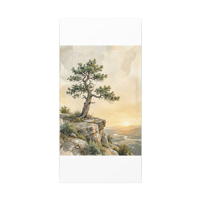 Pine Tree Canvas Art | Summer Japandi Texture Art