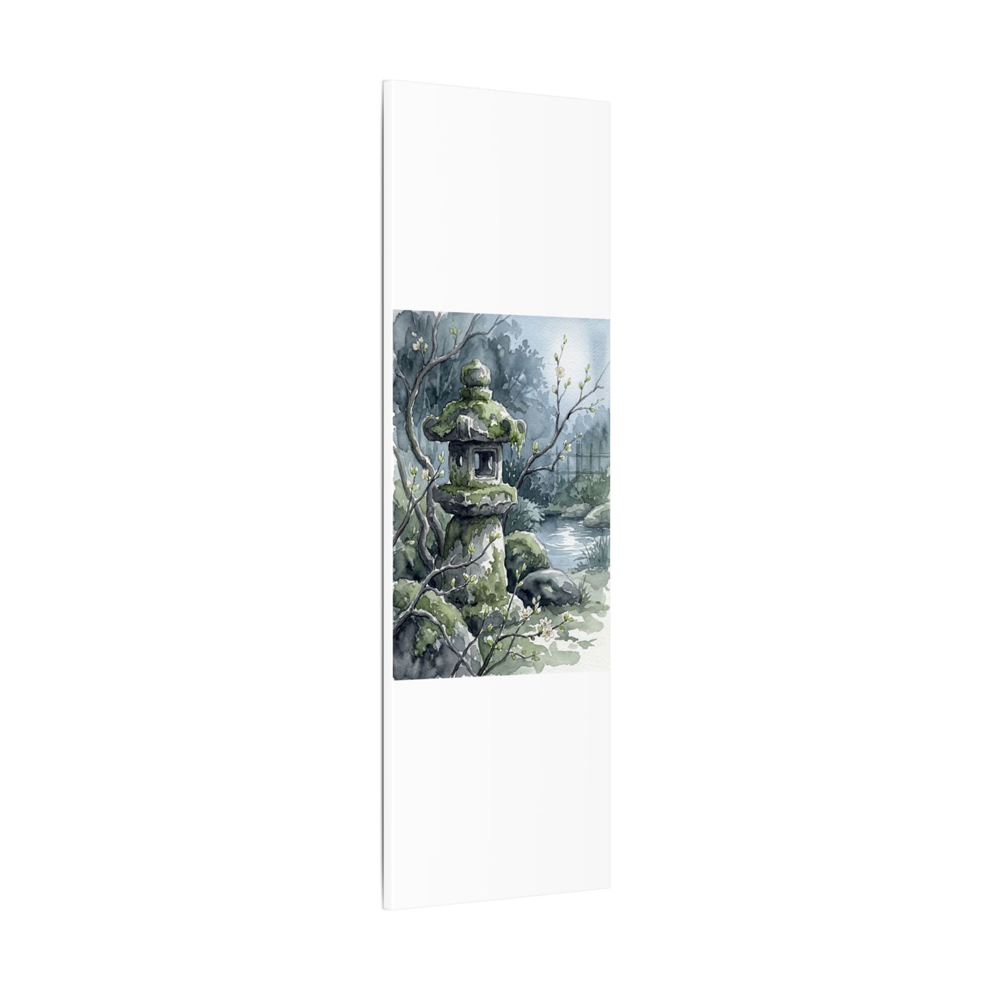 Moonlight Stone Lantern Canvas Art - Japandi Seijaku