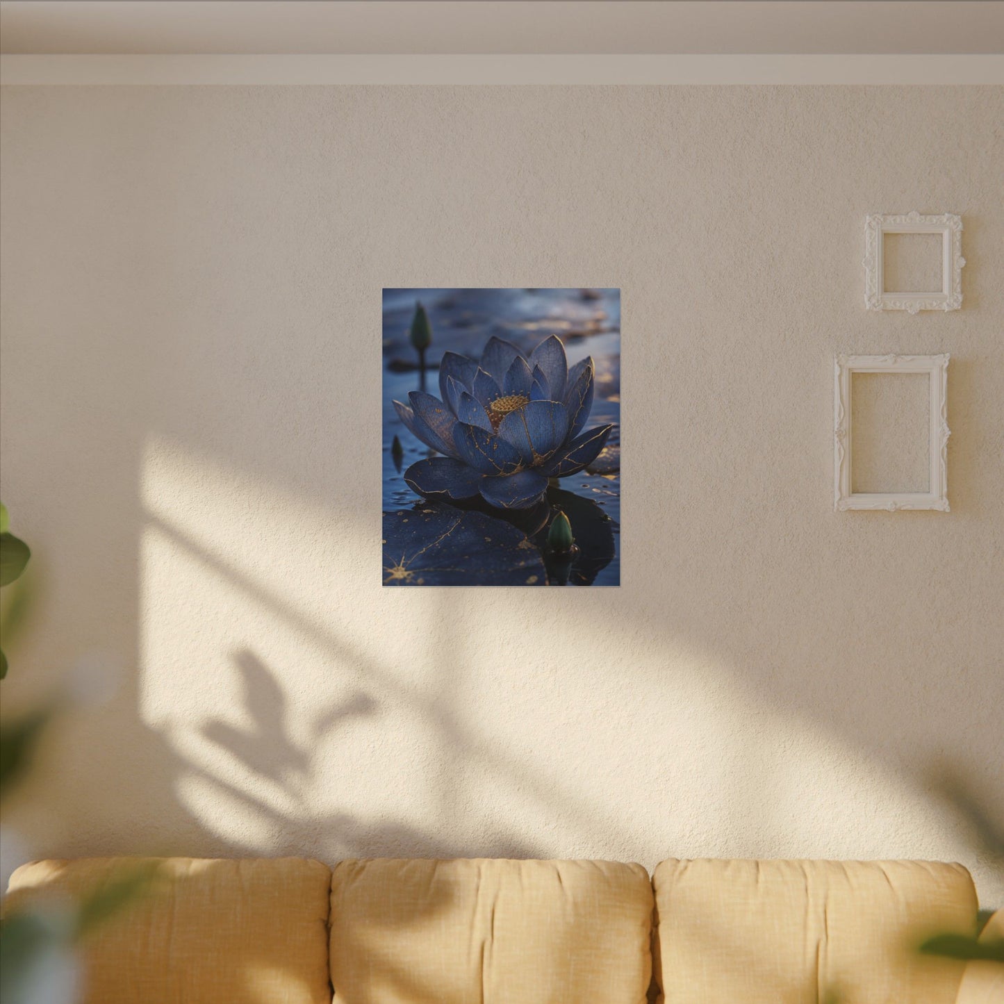 Kintsugi Lotus Flower in Dawn | Broken Beauty Canvas Art