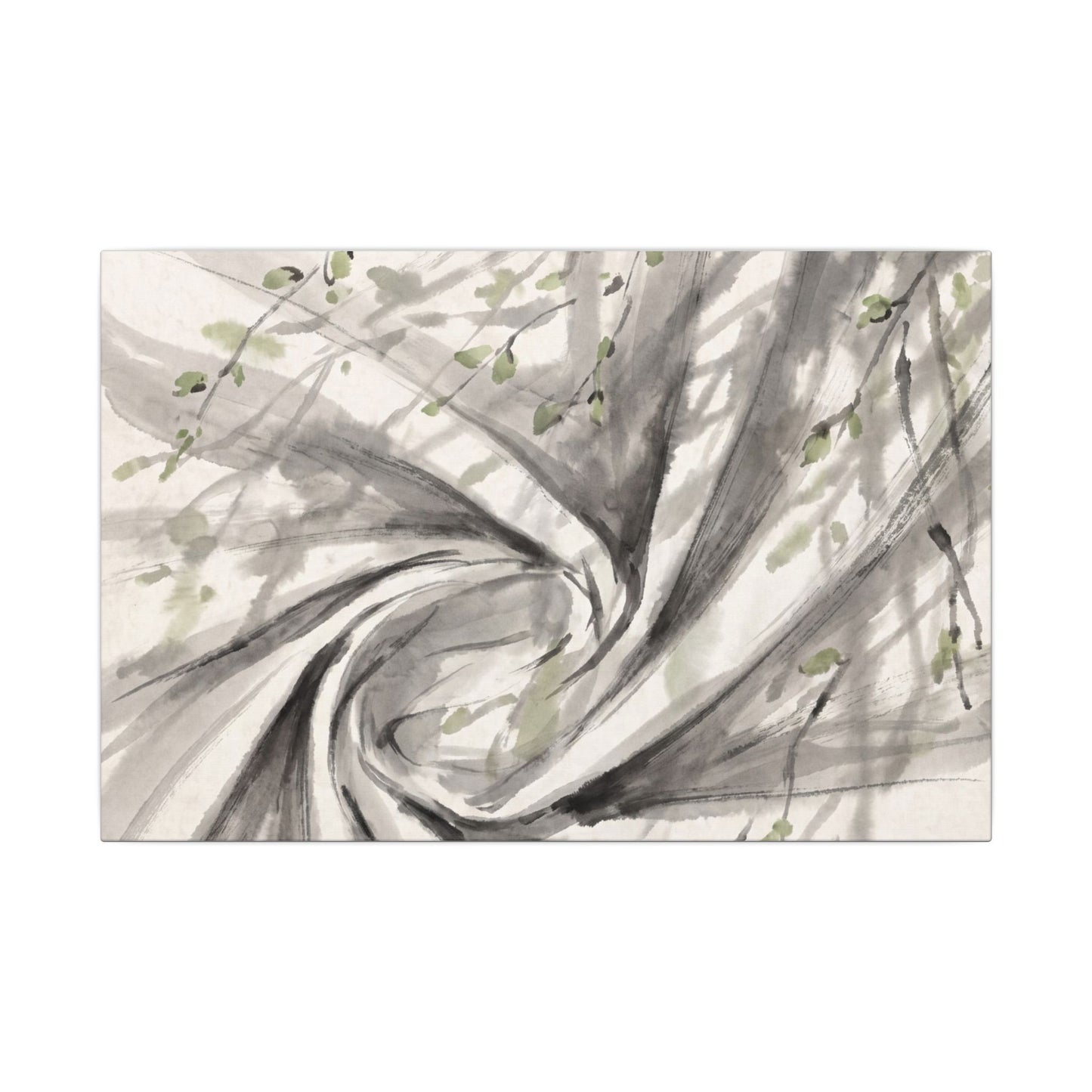 Silk Drape Spring Canvas Art | Zen Contemplative Design