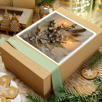 Dried Flowers Winter Sticker | Japandi Earthy Design