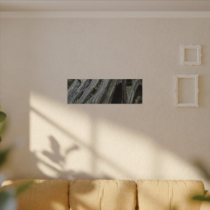Overcast Wooden Bridge Canvas Art - Japandi Kanso