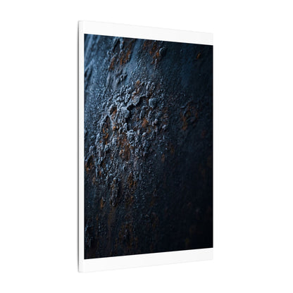 Rust Patina Canvas Art | Winter Dark Japandi Shadow Zen Art