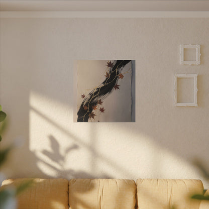 Dawn Ink Brushstroke Canvas Art - Kintsugi Ma