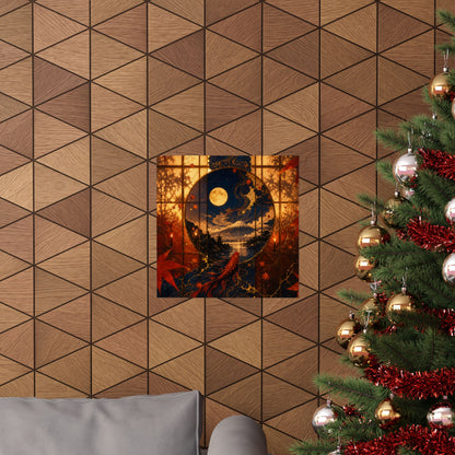 Resilient Shoji Screen Wall Art Print - Gold Vein Kintsugi