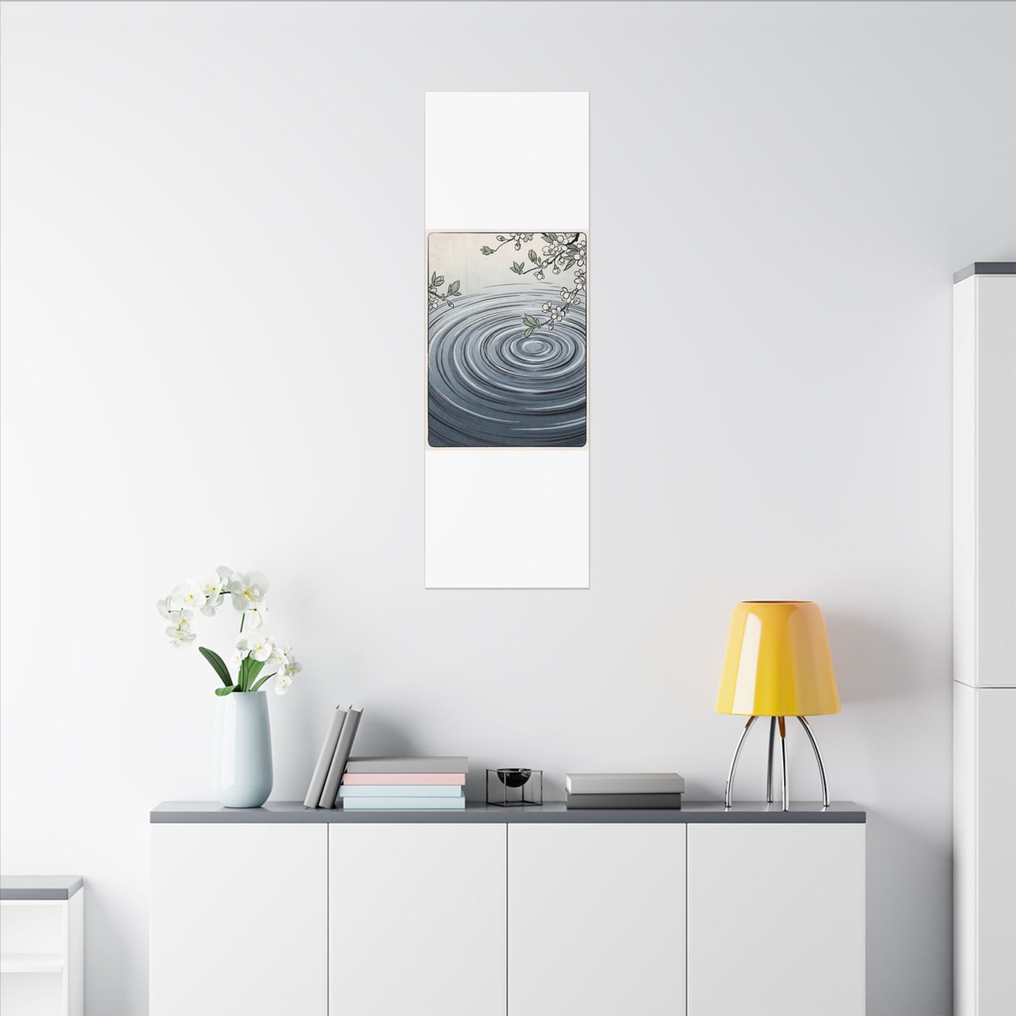 Calm Water Ripple Canvas Art - Ukiyo E Inspired Zen