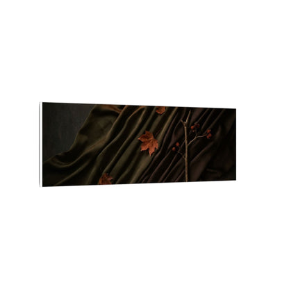 Autumn Silk Drape Moody Minimal Canvas Art | Moody Decor