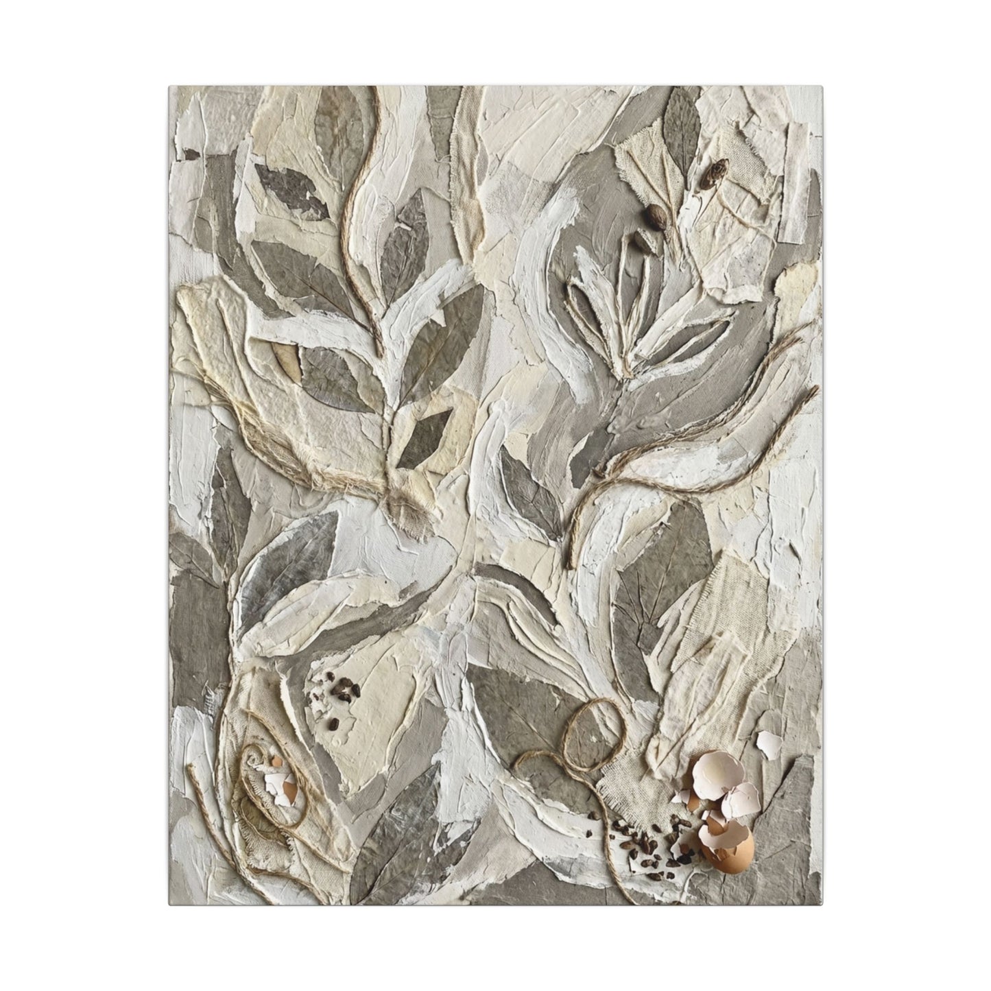 Japandi Textured Canvas Art