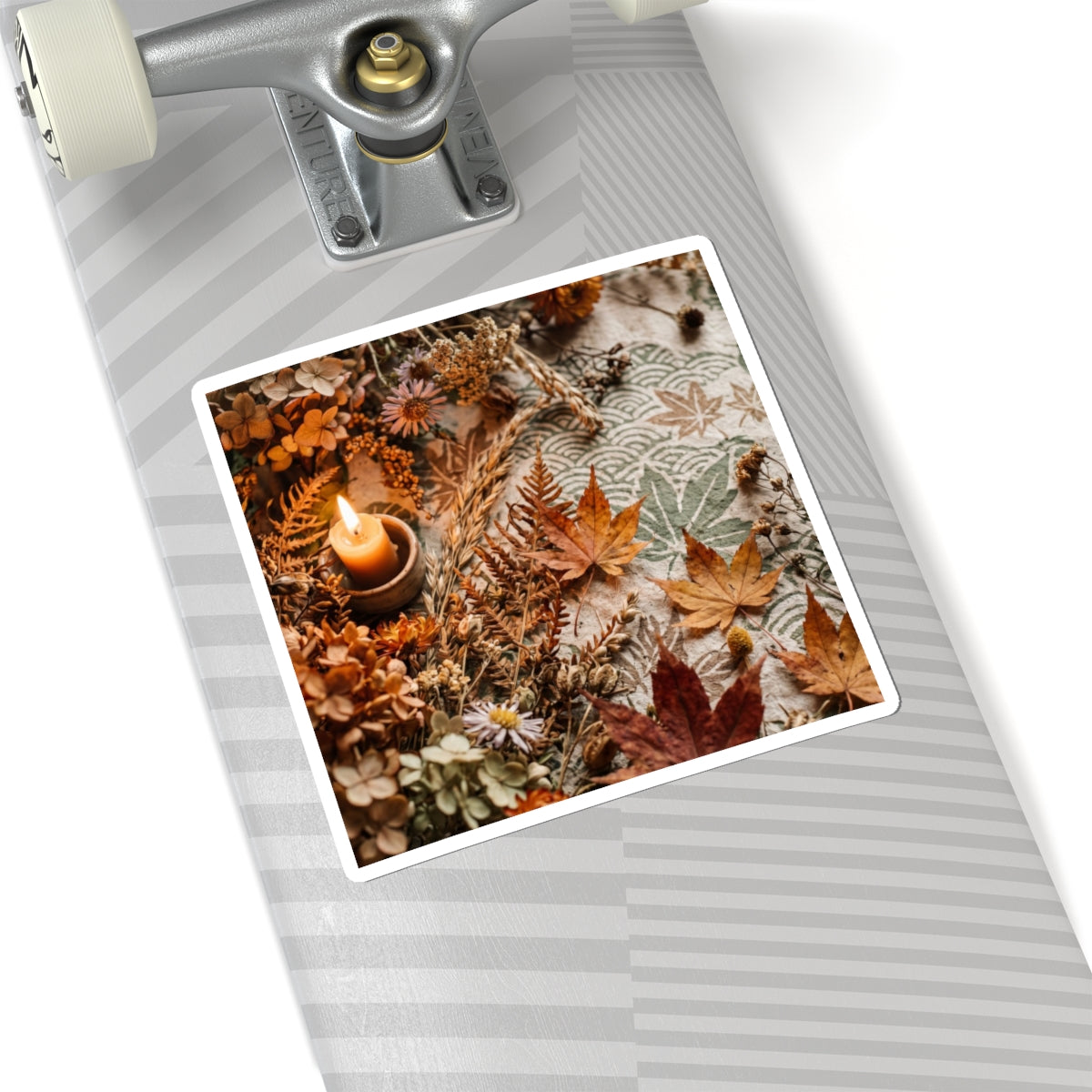 Dried Flowers Sticker | Autumn Japandi Japanese Pattern Art