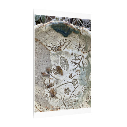 Ceramic Bowl Winter Canvas Art | Japandi Earthy Design