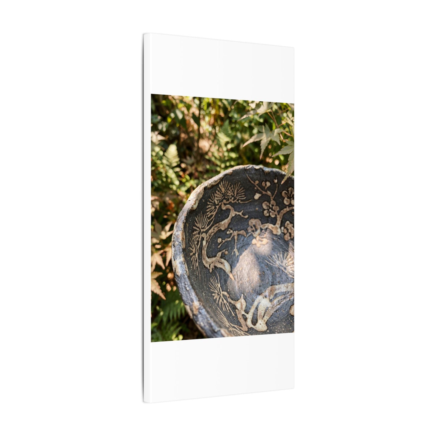 Ceramic Bowl Canvas Art | Summer Japandi Japanese Pattern Art
