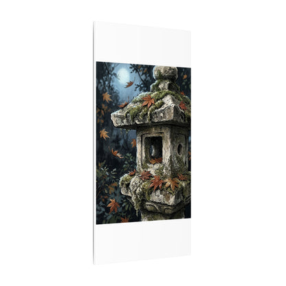 Shibui Stone Lantern Canvas Art - Japandi Minimal Line