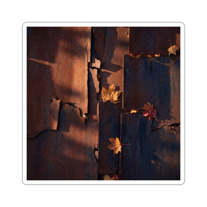 Rust Patina Sticker | Autumn Dark Japandi Shadow Zen Art