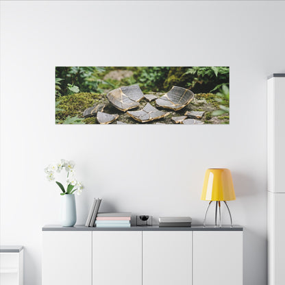 Summer Broken Pottery Gold Repair Canvas Art | Resilient Decor