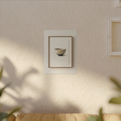 Kintsugi Charcoal Canvas Art