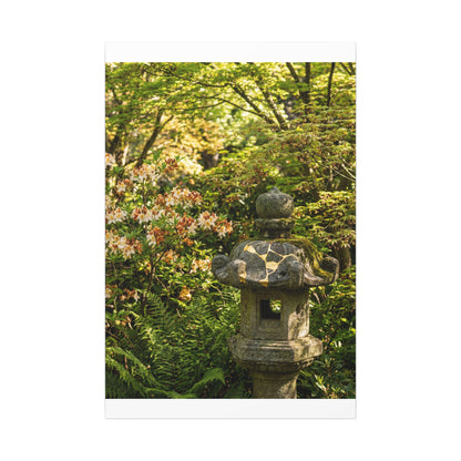 Spring Stone Lantern Gold Repair Canvas Art | Beautiful Decor