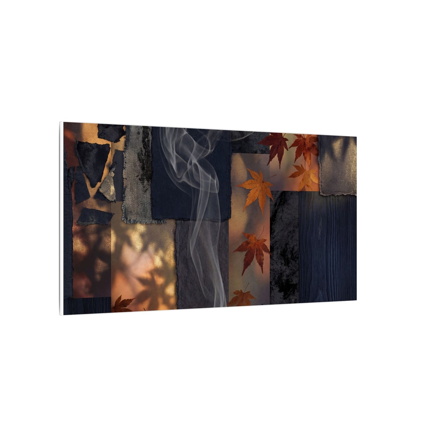 Autumn Incense Smoke Dark Texture Canvas Art | Sophisticated Decor