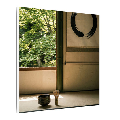 Tea Ceremony Enso Canvas Art | Serene Zen Art