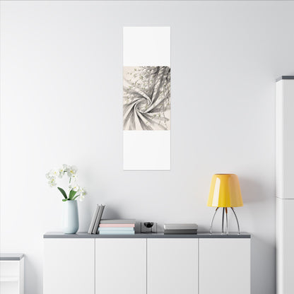 Silk Drape Spring Canvas Art | Zen Contemplative Design