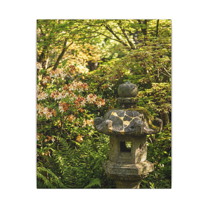Spring Stone Lantern Gold Repair Canvas Art | Beautiful Decor Art Print