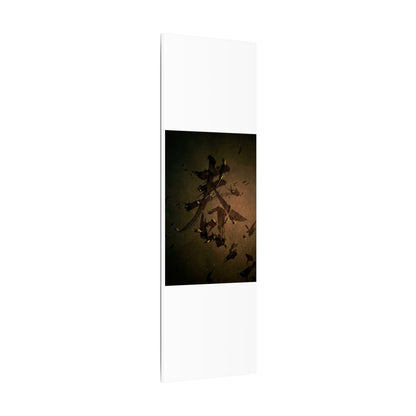 Calligraphy Shadow Zen Canvas Art | Bold Dark Japandi Art