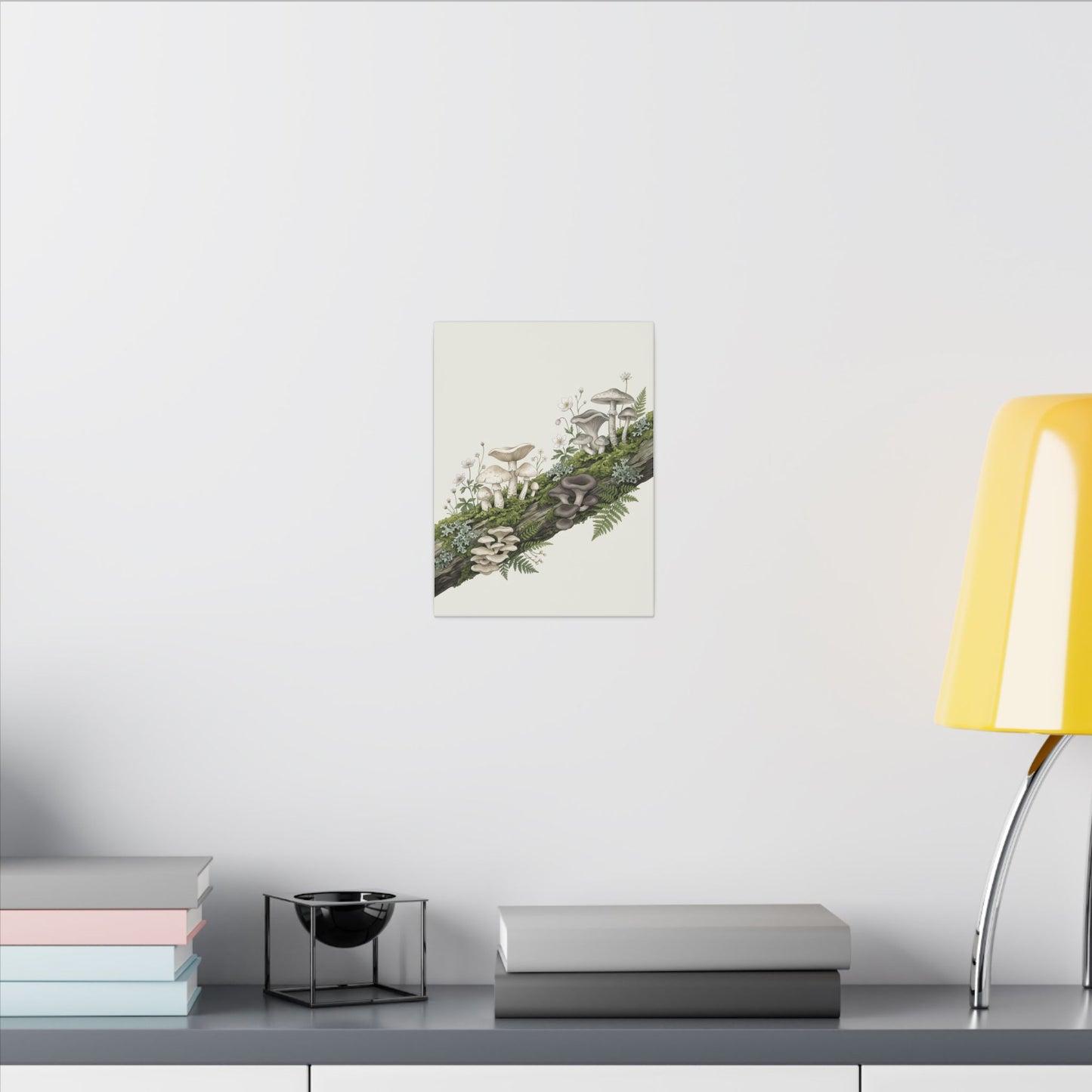 Dried Flowers Spring Canvas Art | Japandi Neutral Design
