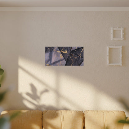 Seijaku Paper Fold Canvas Art - Kintsugi Gold Vein