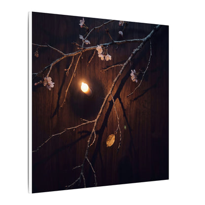 Datsuzoku Cherry Blossom Canvas Art - Dark Japandi Moody Minimal