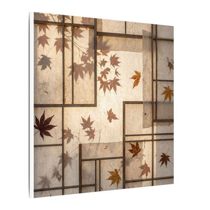 Shoji Screen Japanese Pattern Canvas Art | Neutral Japandi Art