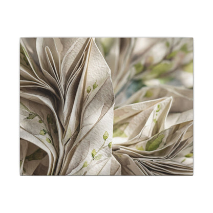 Fukinsei Paper Fold Canvas Art - Japandi Watercolor
