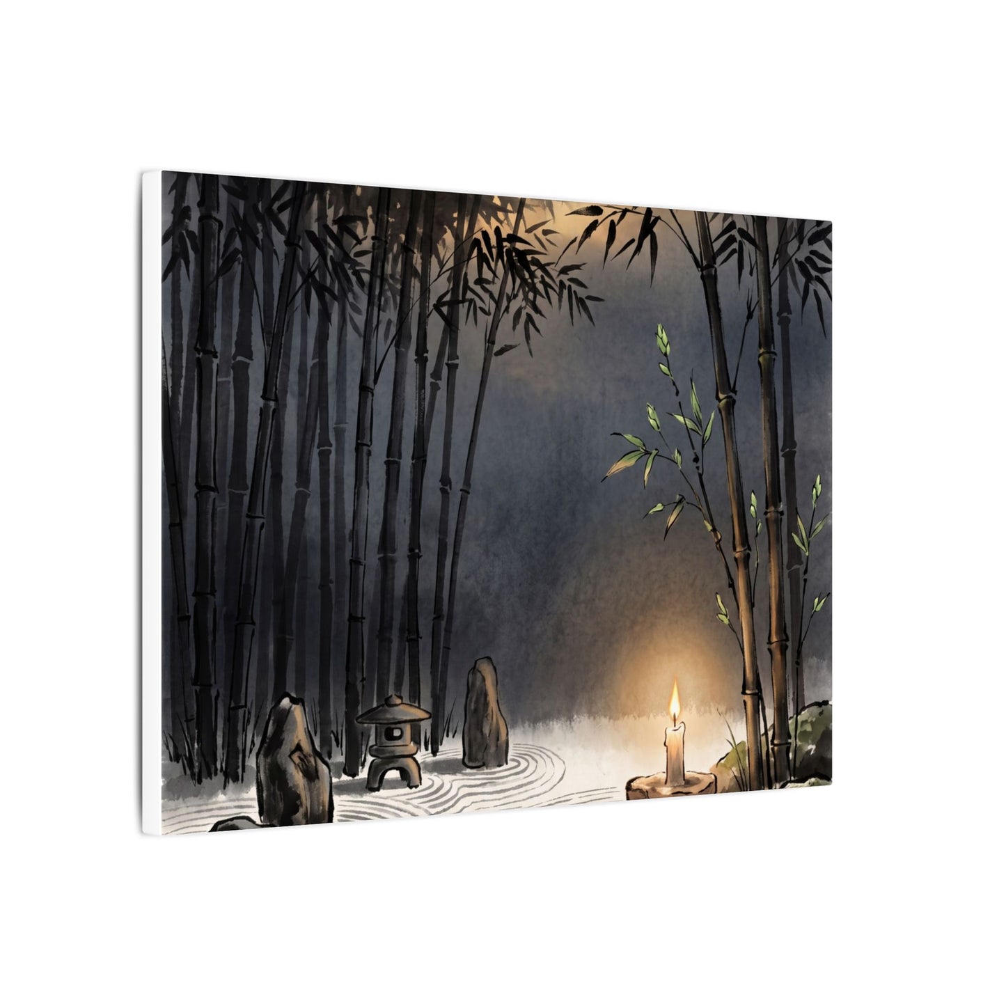 Tranquil Bamboo Grove Canvas Art - Karesansui Zen