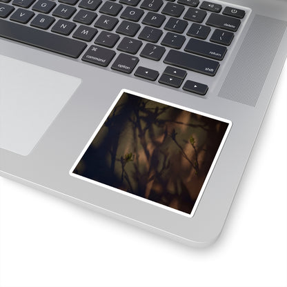 Shadow Play Sticker | Spring Dark Japandi Moody Minimal Art