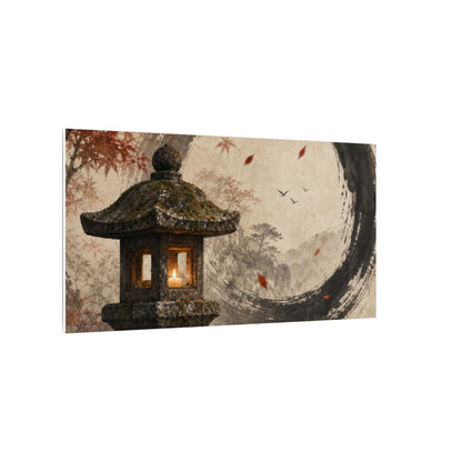 Ma Stone Lantern Canvas Art - Zen Enso