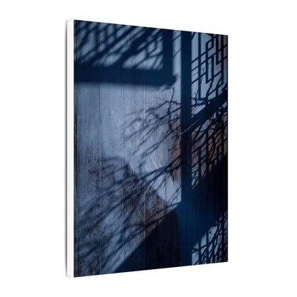 Shadow Play Moody Minimal Canvas Art | Moody Dark Japandi Art