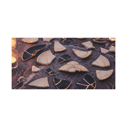 Winter Broken Pottery Broken Beauty Canvas Art | Beautiful Decor