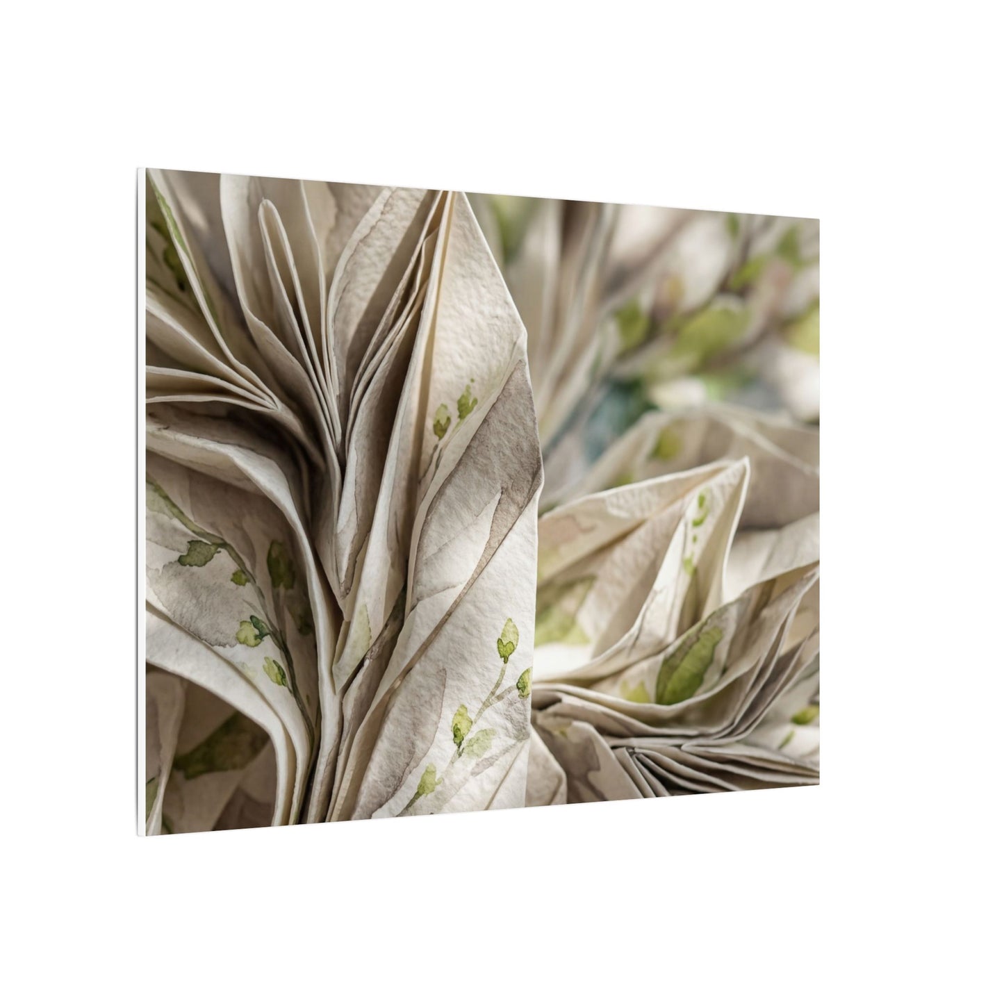 Fukinsei Paper Fold Canvas Art - Japandi Watercolor
