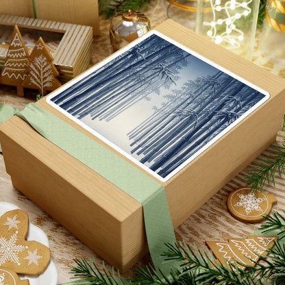 Bamboo Grove Winter Sticker | Zen Contemplative Design