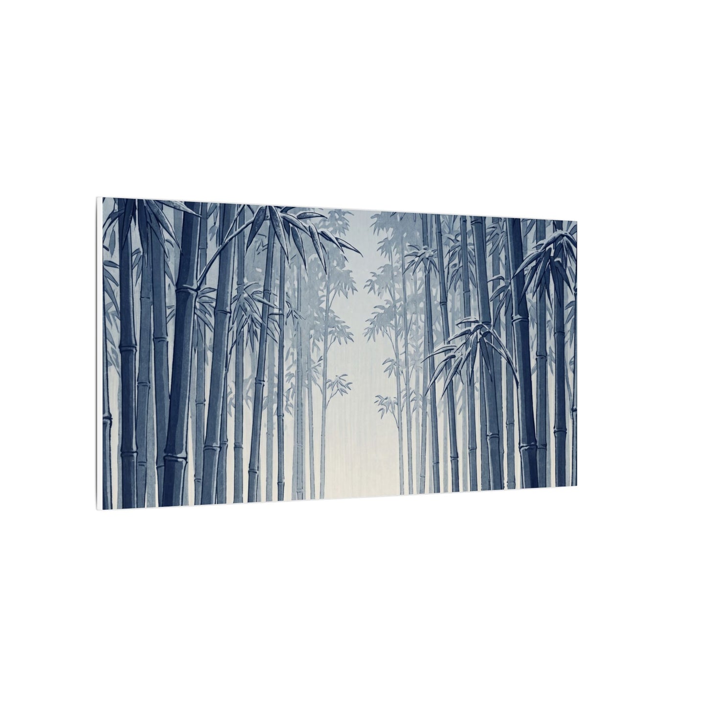 Bamboo Grove Canvas Art | Winter Zen Ukiyo E Inspired Art